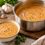 Silky creamy Cajun sauce with paprika, garlic and herb accents